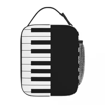 Клавиши пианино Изолированные пакеты для ланча Коробка для еды Герметичный охладитель Термос для ланча школьный