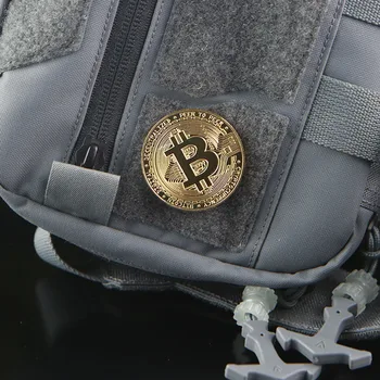 Металлические нашивки с биткоинами, значки BTC, декор своими руками для тактического жилета-рюкзака с крючком