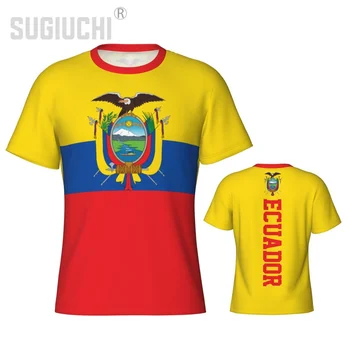 Обтягивающая спортивная футболка с флагом Эквадора, Эквадорский 3D Для мужчин, женские футболки, трикотажная одежда, футбол, подарок фанатам футбола, Патриотическая футболка
